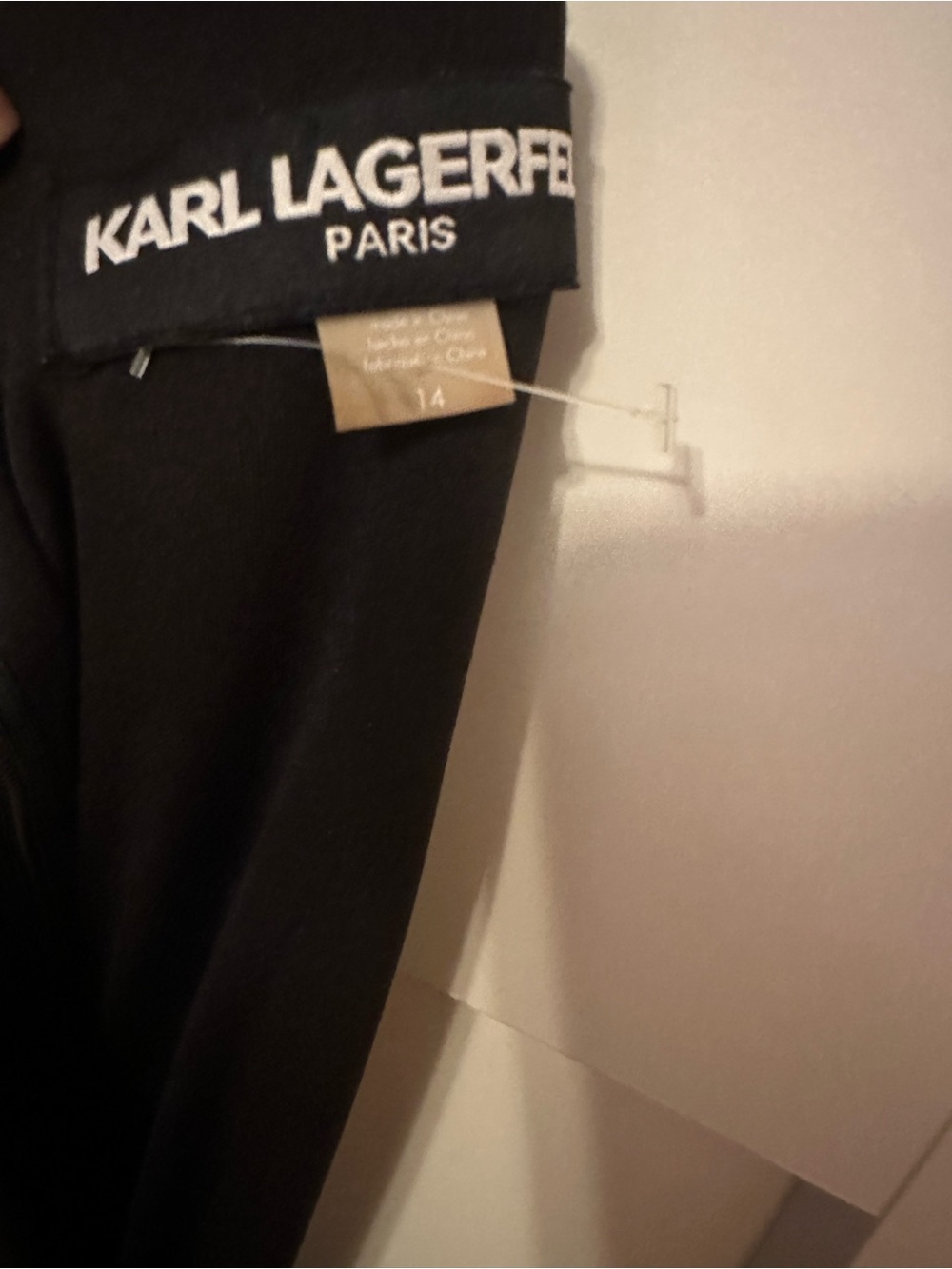 Karl Lagerfeld Black Midi Dress